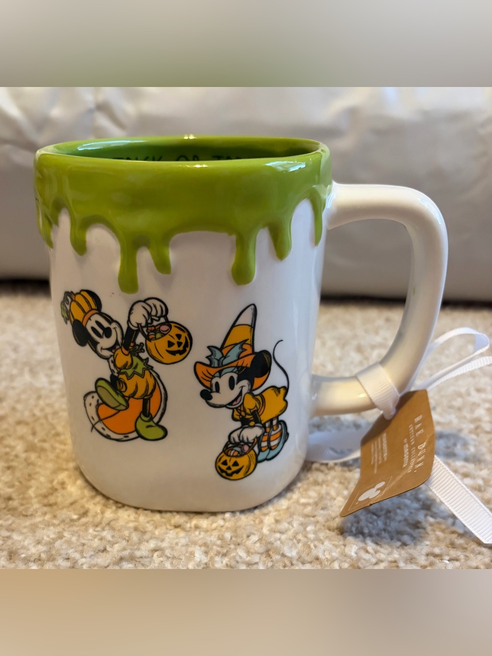 Rae Dunn Disney Halloween Mickey & Minnie Mug NWT
